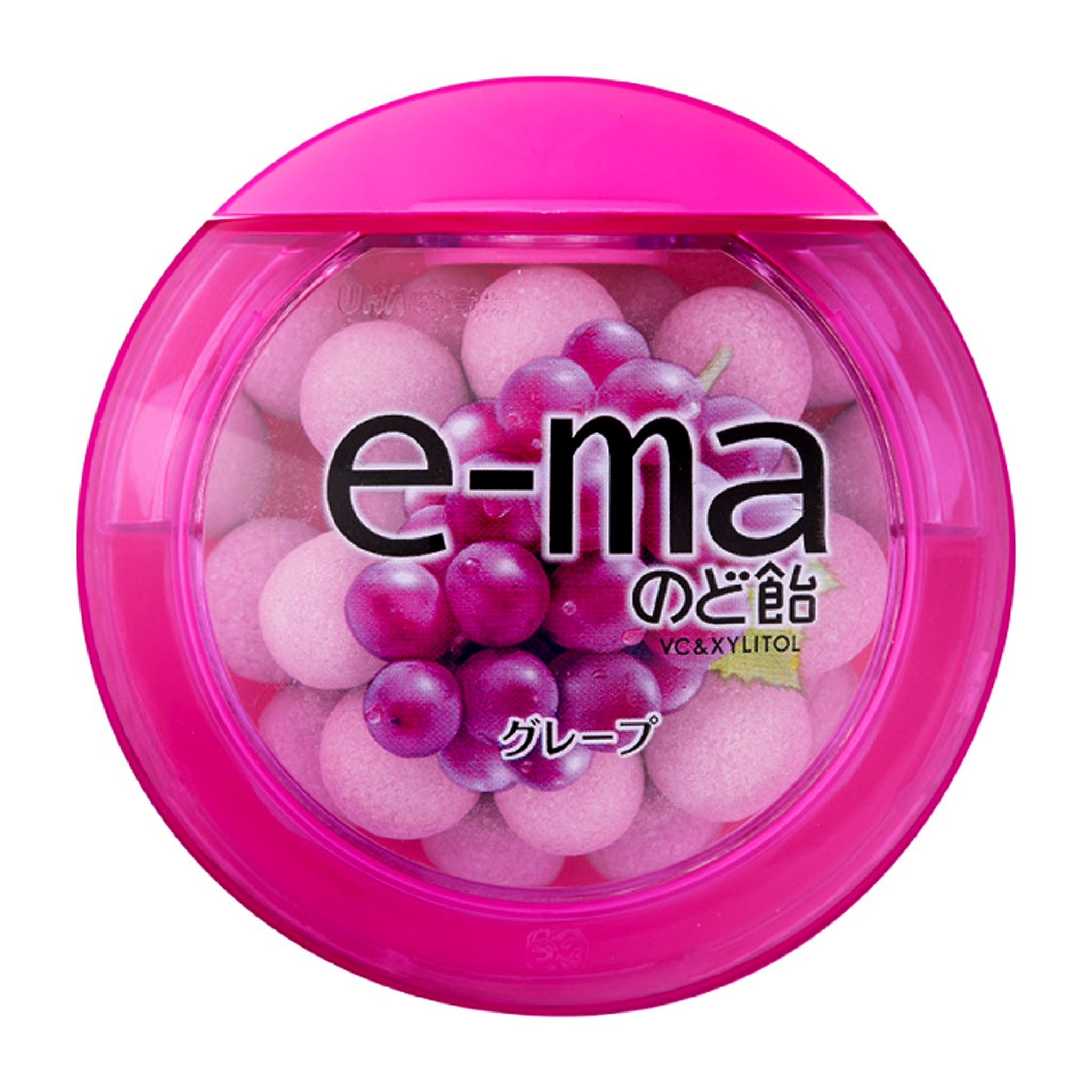 UHA E-ma Throat Lozenge Grape Case